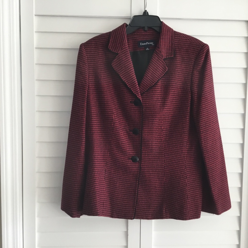 Evan- Picone Houndstooth Jacket- Vintage